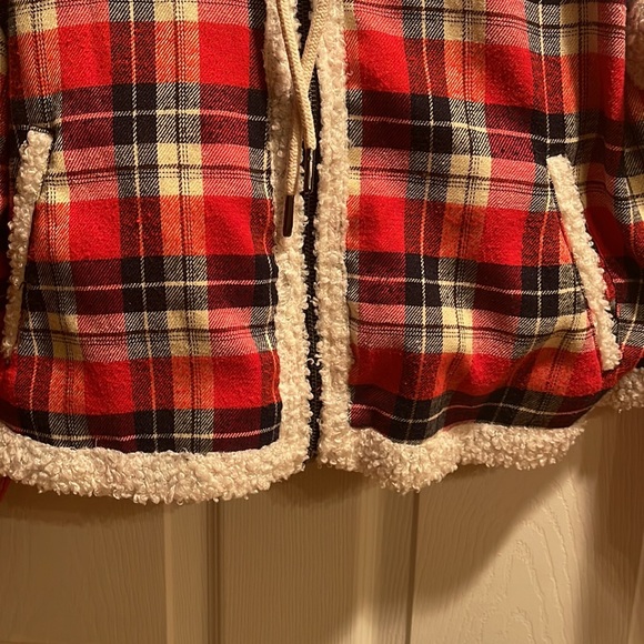 Mags &Pye flannel fleece hooded bomber soft jacket small - Picture 4 of 6